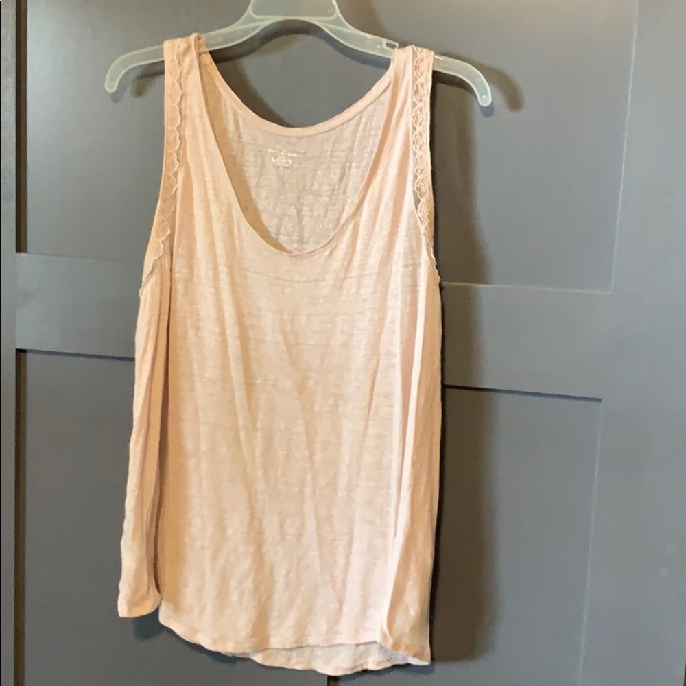 Loft linen lace tank